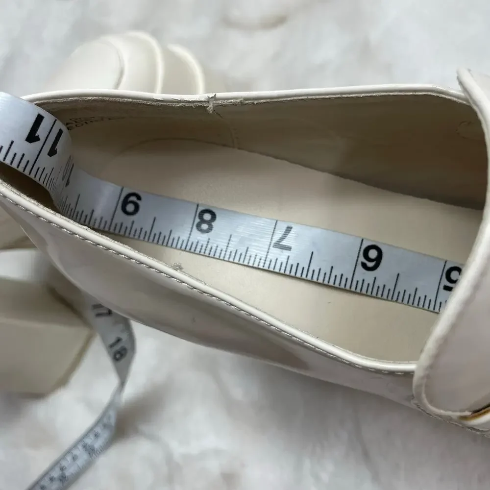 🔥Forever 21 Chunky White Platforms Emo Lolita Preppy Academia Y2K Size 5.5